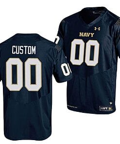 Custom Navy Midshipmen Jersey Name and Number NCAA College Football Replica Navy