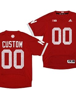 Custom Nebraska Cornhuskers Jersey Name and Number NCAA College Football 1983 Throwback Red