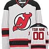 Custom New Jersey Devils Jersey Name And Number White 1