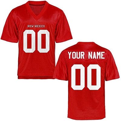 Custom New Mexico Lobos Jersey Name and Number NCAA College Football Red