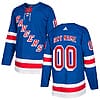 Custom New York Rangers Jersey Name And Number 2017-2018 Royal Blue Home NHL