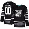 Custom New York Rangers Jersey Name And Number 2019 Black NHL All-Star Game Parley