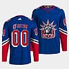 Custom New York Rangers Jersey Name And Number 2022 Blue Reverse Retro