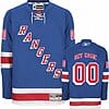 Custom New York Rangers Jersey Name And Number Light Blue