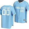Custom North Carolina Tar Heels Jersey Name and Number Lightweight Baseball Blue