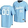 Custom North Carolina Tar Heels Jersey Name and Number Lightweight Baseball Light Blue