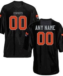 Custom Oklahoma State Cowboys Jersey Name and Number NCAA College Football Style 1