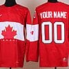 Custom Olympics Canada Jersey Name And Number 2014 Red