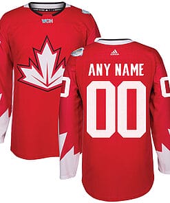Custom Olympics Canada Jersey Name And Number 2016 Red Hockey World Cup of Hockey Premier