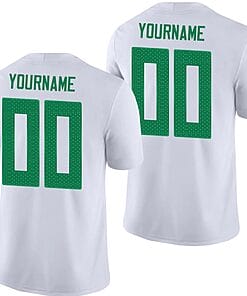 Custom Oregon Ducks Jersey Name and Number NCAA College Football White
