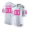 Custom Oregon Ducks Jersey Name and Number NCAA College Football White Pink