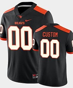 Custom Oregon State Beavers Jersey Name and Number NCAA College Football Replica Black