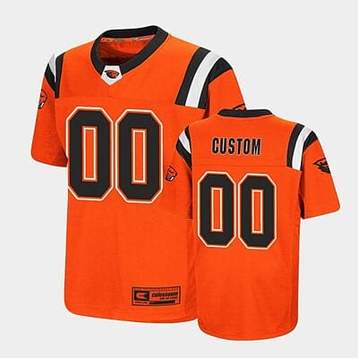 Custom Oregon State Beavers Jersey Name and Number NCAA College Football Replica Orange
