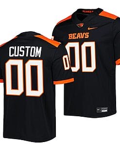 Custom Oregon State Beavers Jersey Name and Number NCAA College Football Untouchable Black