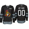 Custom Ottawa Senators Jersey Name And Number 1917-2017 Black 100th Anniversary NHL