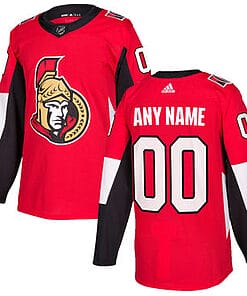 Custom Ottawa Senators Jersey Name And Number 2017-2018 Red NHL