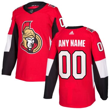 Custom Ottawa Senators Jersey Name And Number 2017-2018 Red NHL