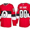 Custom Ottawa Senators Jersey Name And Number 2017 Red 100 Classic NHL