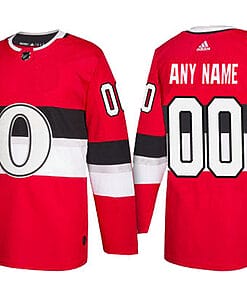 Custom Ottawa Senators Jersey Name And Number 2017 Red 100 Classic NHL