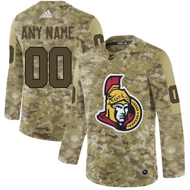Custom Ottawa Senators Jersey Name And Number Camo