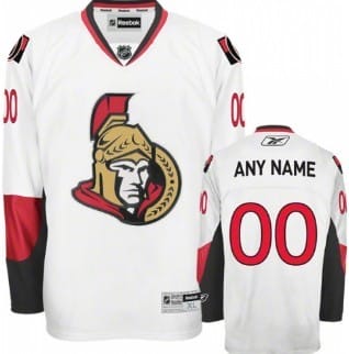 Custom Ottawa Senators Jersey Name And Number White