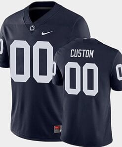 Custom Penn State Nittany Lions Jersey Name and Number NCAA College Football Navy