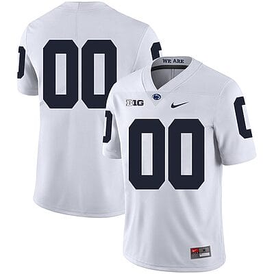 Custom Penn State Nittany Lions Jersey Name and Number NCAA College Football White