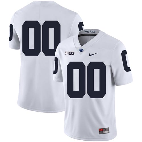 Custom Penn State Nittany Lions Jersey Name and Number NCAA College Football White