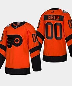 Custom Philadelphia Flyers Jersey Name And Number 2019 Orange Coors Light Stadium Series