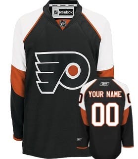 Custom Philadelphia Flyers Jersey Name And Number Black