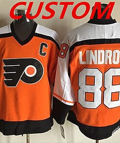Custom Philadelphia Flyers Jersey Name And Number Orange CCM Throwback NHL Ice Hockey