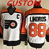 Custom Philadelphia Flyers Jersey Name And Number White Orange CCM Throwback NHL Ice Hockey