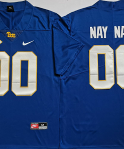 Custom Pittsburgh Panthers Jersey Name and Number NCAA College Football Blue
