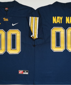 Custom Pittsburgh Panthers Jersey Name and Number NCAA College Football Dark Blue