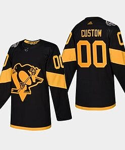 Custom Pittsburgh Penguins Jersey Name And Number 2019 Coors Black Light Stadium Series
