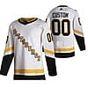 Custom Pittsburgh Penguins Jersey Name And Number 2020-21 White Alternate Player NHL