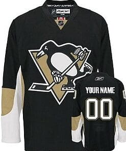 Custom Pittsburgh Penguins Jersey Name And Number Black