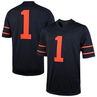 Custom Princeton Tigers Jersey Name and Number NCAA College Football Navy
