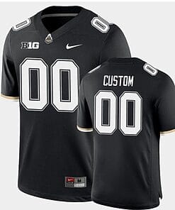 Custom Purdue Boilermakers Jersey Name and Number NCAA College Football Black