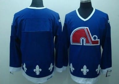 Custom Quebec Nordiques Jersey Name And Number Blue CCM