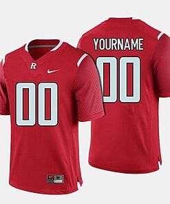 Custom Rutgers Scarlet Knights Jersey Name and Number NCAA College Football Red