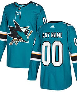 Custom San Jose Sharks Jersey Name And Number 2017-2018 Blue NHL Hockey