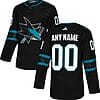 Custom San Jaose Sharks Jersey Name And Number Black Alternate
