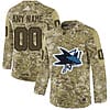 Custom San Jose Sharks Jersey Name And Number Camo