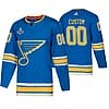 Custom St. Louis Blues Jersey Name And Number 2019 Blue Alternate Stanley Cup Champions