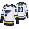 Custom St. Louis Blues Jersey Name And Number 2019 White Stanley Cup Champions