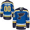Custom St. Louis Blues Jersey Name And Number Navy Blue Reebok Premier Home