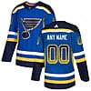 Custom St. Louis Blues Jersey Name And Number Royal Drift Fashion
