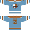 Custom Sudbury Bulldogs Jersey #69 Shore Blue Hockey