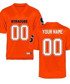 Custom Syracuse Orange Jersey Name and Number NCAA College Football Orange